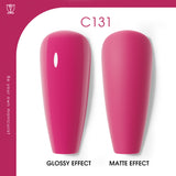 ROSALIND 16 Pink Series Colors 7ml Soak Off Gel Polish Bright For Nail Art Design LED/UV Lamp