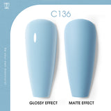 ROSALIND Soak Off 10 Color Blue Series Nail Gel Bright For Nail Art Design LED/UV Lamp RA