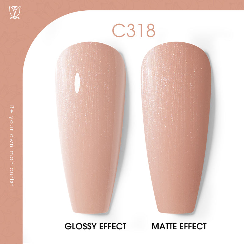 ROSALIND 12 colors Nude Pink Series Soak Off Gel Polish Bright For Nail Art Design LED/UV Lamp