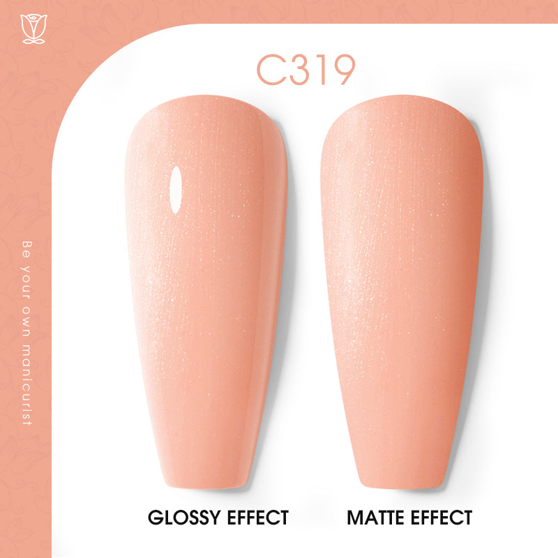 ROSALIND 12 colors Nude Pink Series Soak Off Gel Polish Bright For Nail Art Design LED/UV Lamp