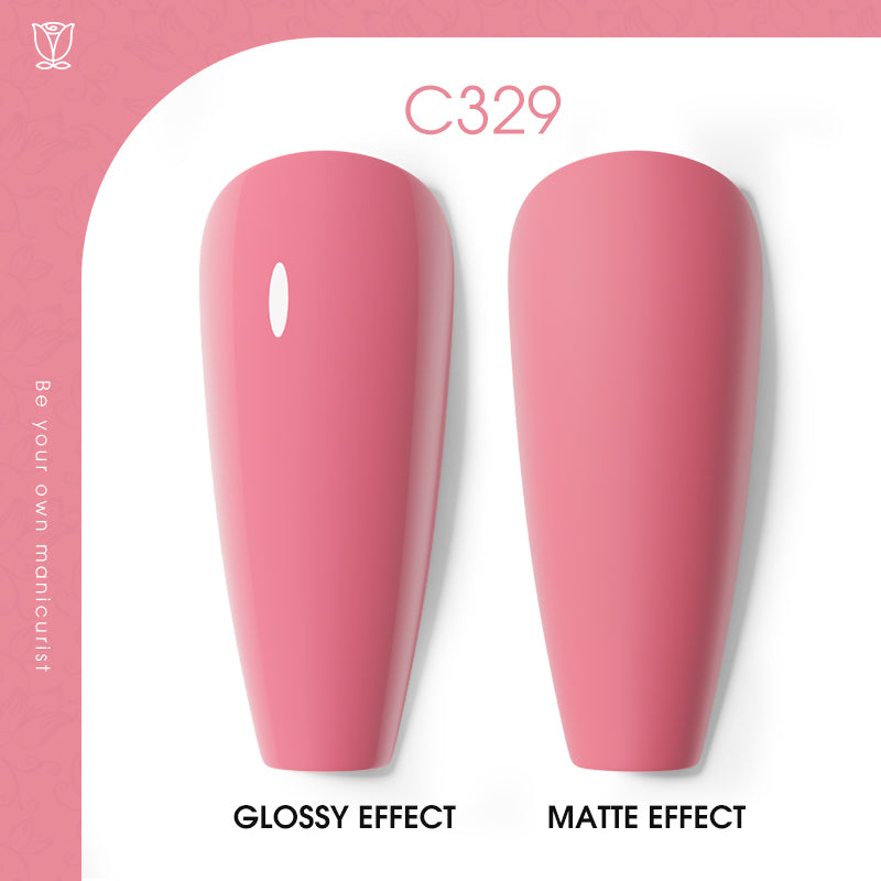 ROSALIND 12 colors Nude Pink Series Soak Off Gel Polish Bright For Nail Art Design LED/UV Lamp