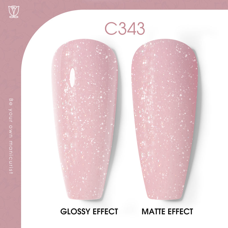 ROSALIND 16 Pink Series Colors 7ml Soak Off Gel Polish Bright For Nail Art Design LED/UV Lamp