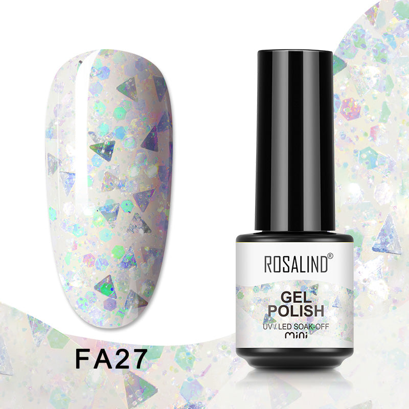 ROSALIND 80 Colors Mini Soak Off Gel Polish Bright For Nail Art Design LED/UV Lamp SKU FA24