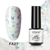 ROSALIND 80 Colors Mini Soak Off Gel Polish Bright For Nail Art Design LED/UV Lamp SKU FA24