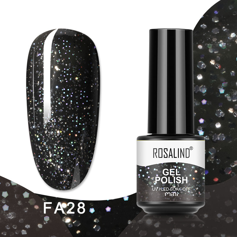 ROSALIND 80 Colors Mini Soak Off Gel Polish Bright For Nail Art Design LED/UV Lamp SKU FA24