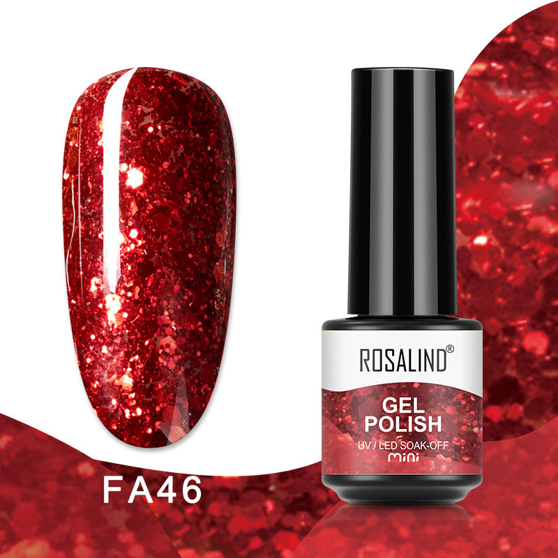 ROSALIND 80 Colors Mini Soak Off Gel Polish Bright For Nail Art Design LED/UV Lamp SKU FA24