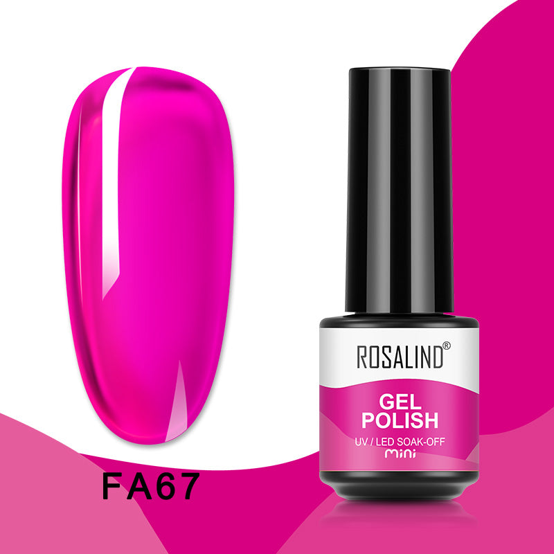 ROSALIND 80 Colors Mini Soak Off Gel Polish Bright For Nail Art Design LED/UV Lamp SKU FA24