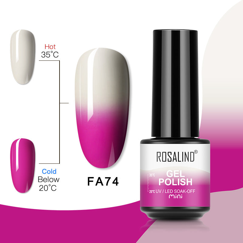 ROSALIND 80 Colors Mini Soak Off Gel Polish Bright For Nail Art Design LED/UV Lamp SKU FA24