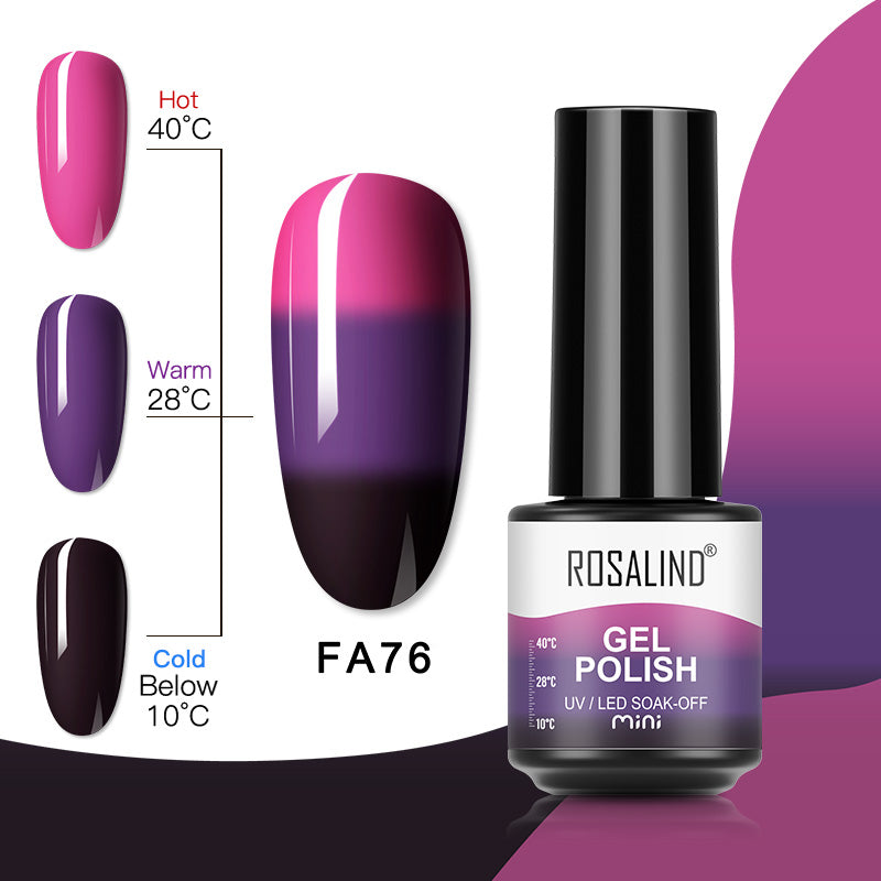 ROSALIND 80 Colors Mini Soak Off Gel Polish Bright For Nail Art Design LED/UV Lamp SKU FA76