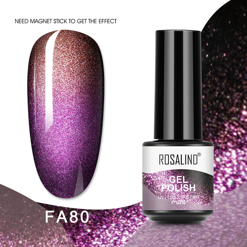 ROSALIND 80 Colors Mini Soak Off Gel Polish Bright For Nail Art Design LED/UV Lamp SKU FA24