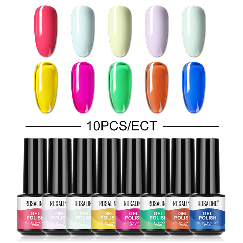 12/10/8PCS Pure Color Nail Gel Polish Set FXA