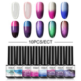 12/10/8PCS Pure Color Nail Gel Polish Set FXA