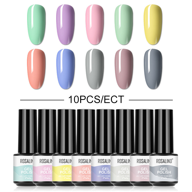 12/10/8PCS Pure Color Nail Gel Polish Set FXA