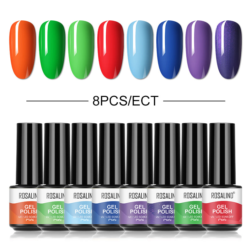 12/10/8PCS Pure Color Nail Gel Polish Set FXA