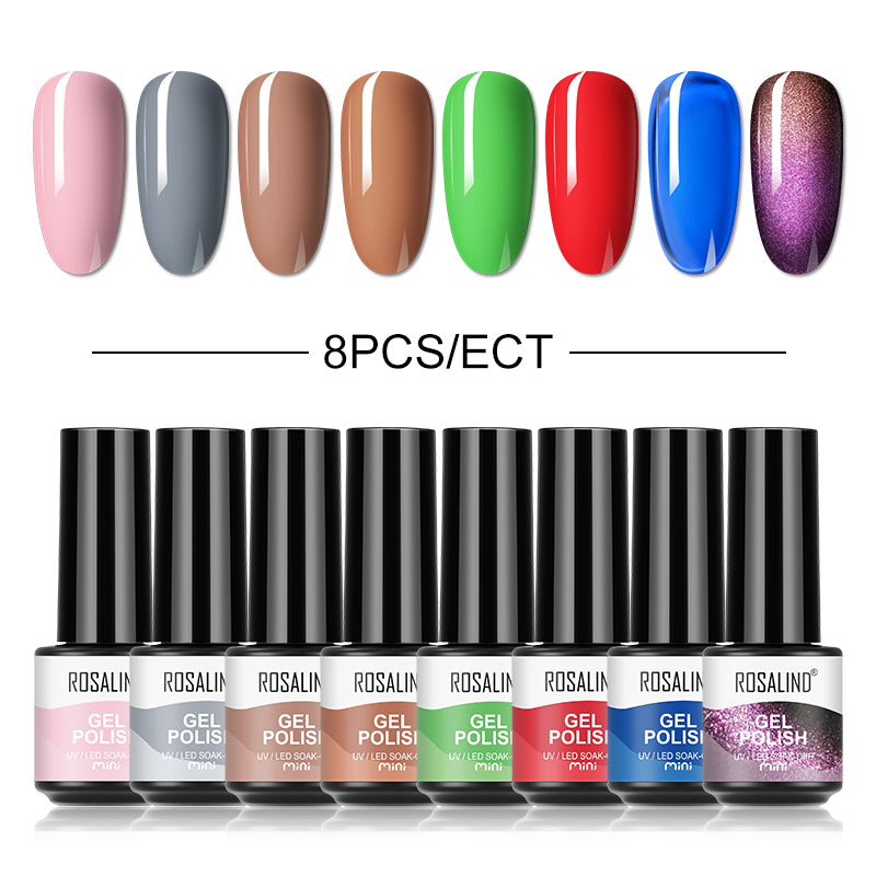 12/10/8PCS Pure Color Nail Gel Polish Set FXA