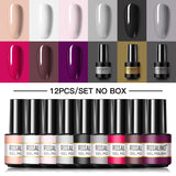 ROSALIND Mini Soak Off Gel Polish Set 6PCS Set Bright For Nail Art Design LED/UV Lamp