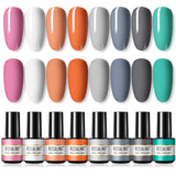 ROSALIND Mini Soak Off Gel Polish Set 6PCS Set Bright For Nail Art Design LED/UV Lamp