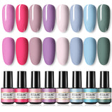 ROSALIND Mini Soak Off Gel Polish Set 6PCS Set Bright For Nail Art Design LED/UV Lamp