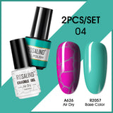 ROSALIND Crackle Gel Nail Polish For Nail art manicure Set Air dry nail polish Need Base Color Gel Varnishes Lacuqer