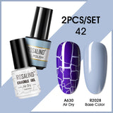 ROSALIND Crackle Gel Nail Polish For Nail art manicure Set Air dry nail polish Need Base Color Gel Varnishes Lacuqer
