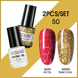 ROSALIND Crackle Gel Nail Polish For Nail art manicure Set Air dry nail polish Need Base Color Gel Varnishes Lacuqer