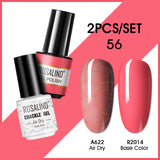 ROSALIND Crackle Gel Nail Polish For Nail art manicure Set Air dry nail polish Need Base Color Gel Varnishes Lacuqer