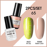 ROSALIND Crackle Gel Nail Polish For Nail art manicure Set Air dry nail polish Need Base Color Gel Varnishes Lacuqer