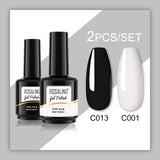 ROSALIND Gel Nail Polish 2Pcs/Set For Manicure Nails Art UV Gel Need Base Top Coat Vernis Semi permanent Nail Polish 15ML