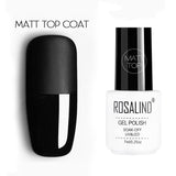 ROSALIND 4PCS Top Base Coat Gel Nail Polish Set For Nails Semi Permanent Primer For Nail art Matt Top Coat base coat Nail Gel Polish