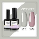 ROSALIND Gel Nail Polish 2Pcs/Set For Manicure Nails Art UV Gel Need Base Top Coat Vernis Semi permanent Nail Polish 15ML