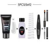 Rosalind Pure Color Poly Nail Gel Kit 5PCS/Set