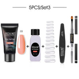 Rosalind Pure Color Poly Nail Gel Kit 5PCS/Set