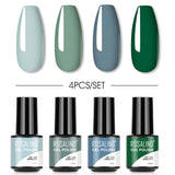 ROSALIND Mini Soak Off Gel Polish Set 4PCS Set Bright For Nail Art Design LED/UV Lamp