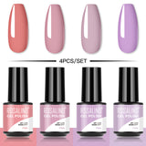 ROSALIND Soak Off Gel Polish Set 4PCS Set Bright For Nail Art Design LED/UV Lamp