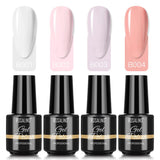 ROSALIND Mini Soak Off 4pcs Set In One Kit Gel Polish Bright For Nail Art Design LED/UV Lamp