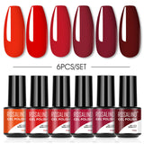 ROSALIND Mini Soak Off Gel Polish Set 6PCS Set Bright For Nail Art Design LED/UV Lamp
