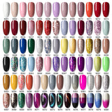 ROSALIND 5ml 80PCS/Set Soak Off Gel Polish Bright For Nail Art Design LED/UV Lamp