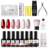ROSALIND Gel Nail Polish Kits For Manicure Nails Art UV Gel Need Base Top Coat Vernis Semi permanent Nail Polish 15ML