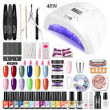 ROSALIND Professional Manicure Set Gel Polish Set For Nail Art Design LED/UV Lamp