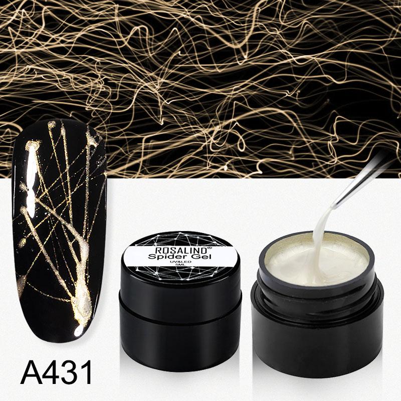 Rosalind 5ML Colorful Paint Design Nail Art Drawing Gel for Line Spider Gel