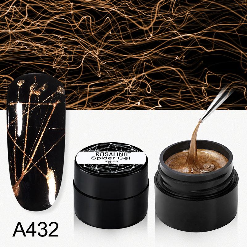 Rosalind 5ML Colorful Paint Design Nail Art Drawing Gel for Line Spider Gel