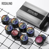 Rosalind Shiny Rainbow Nail Kit 12Pcs/Set 5ML.