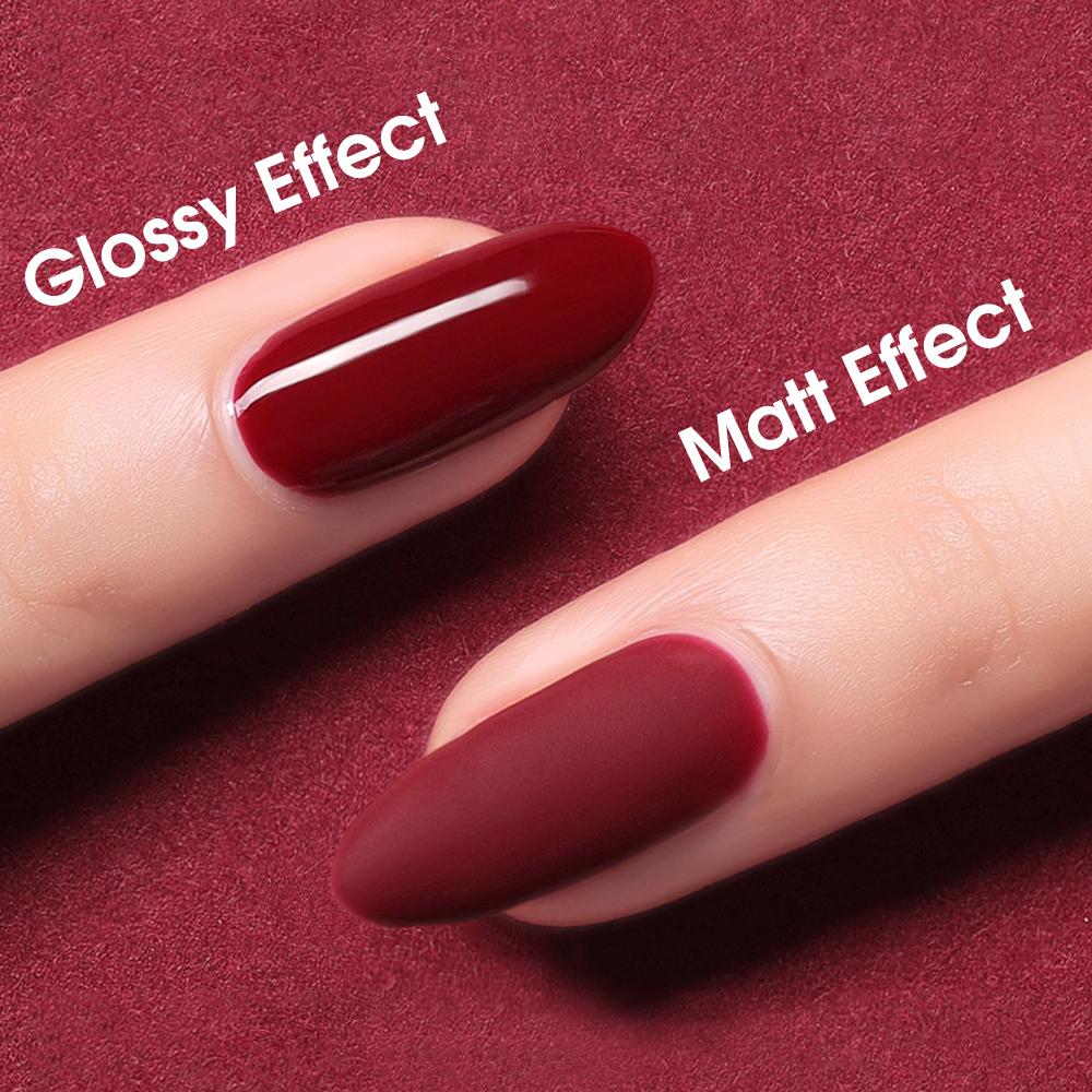 Rosalind 7ML 24Pcs Nail Gel Polish Set with No Wipe Base and Matte/Glossy Top Coat Vernis