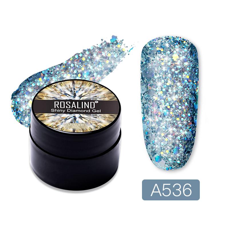 Rosalind Rosalind Shiny Diamond Nail Gel 8 Colors 5ML Gliter Nail Polish
