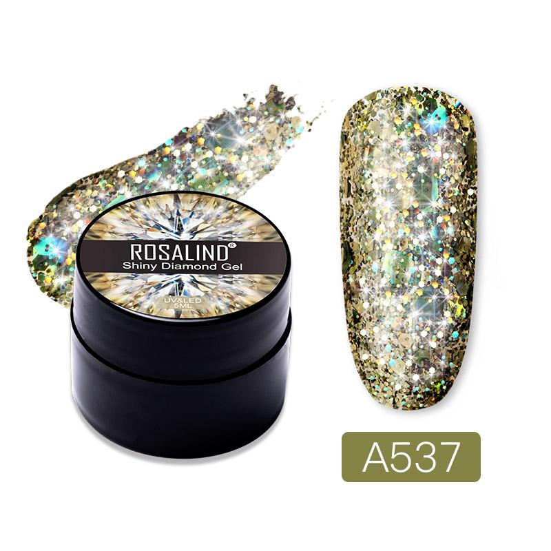 Rosalind Rosalind Shiny Diamond Nail Gel 8 Colors 5ML Gliter Nail Polish