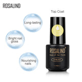 ROSALIND 4PCS Top Base Coat Gel Nail Polish Set For Nails Semi Permanent Primer For Nail art Matt Top Coat base coat Nail Gel Polish