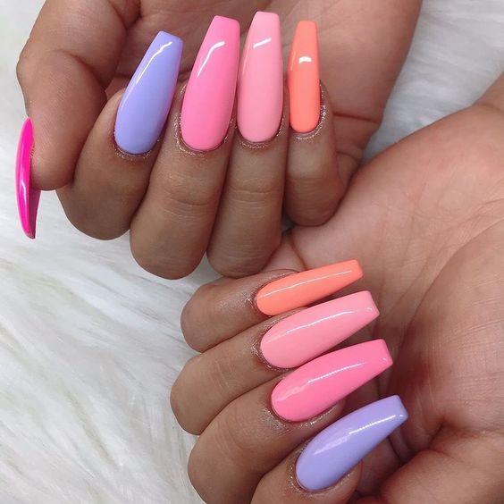 Easy Simple Bright Summer Nail Designs Ideas 2020