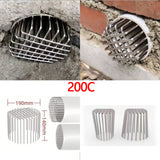 NEW Stainless Steel  Round  Rat-Proof Floor Drain Balcony Drainage Ditch Anti-Blocking Mesh Cover Garden Outdoor Rooftop Gutter Guard Floor Drain
