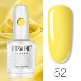 ROSALIND 15ml Soak Off Gel Polish Bright For Nail Art Design LED/UV Lamp