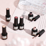 ROSALIND 12 colors Nude Pink Series Soak Off Gel Polish Bright For Nail Art Design LED/UV Lamp